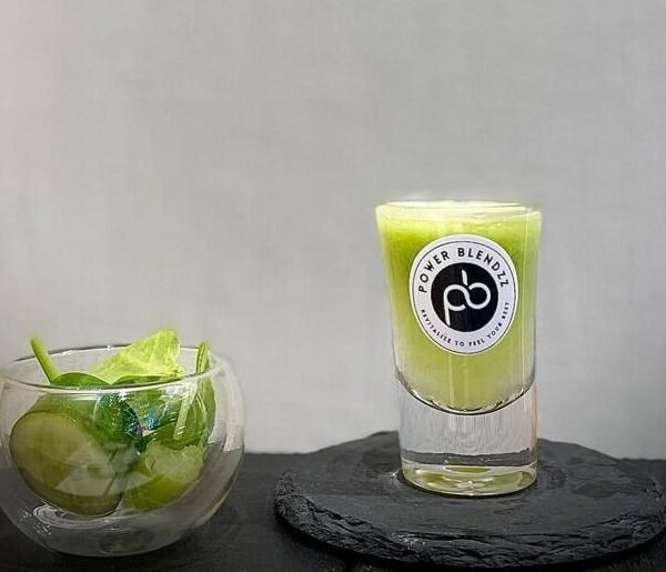 Celery with Cucumber and Spinach Power Shot
